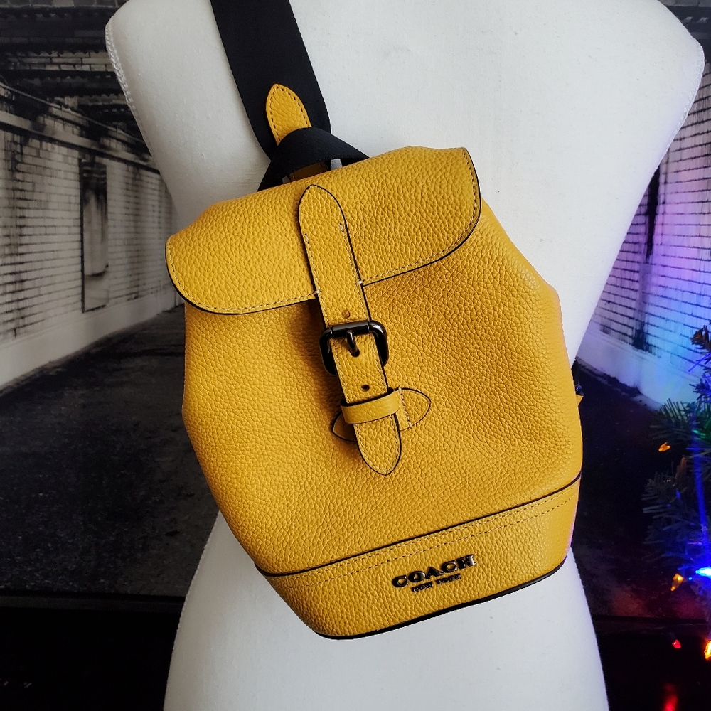 Coach Sling Bag with Button Closure